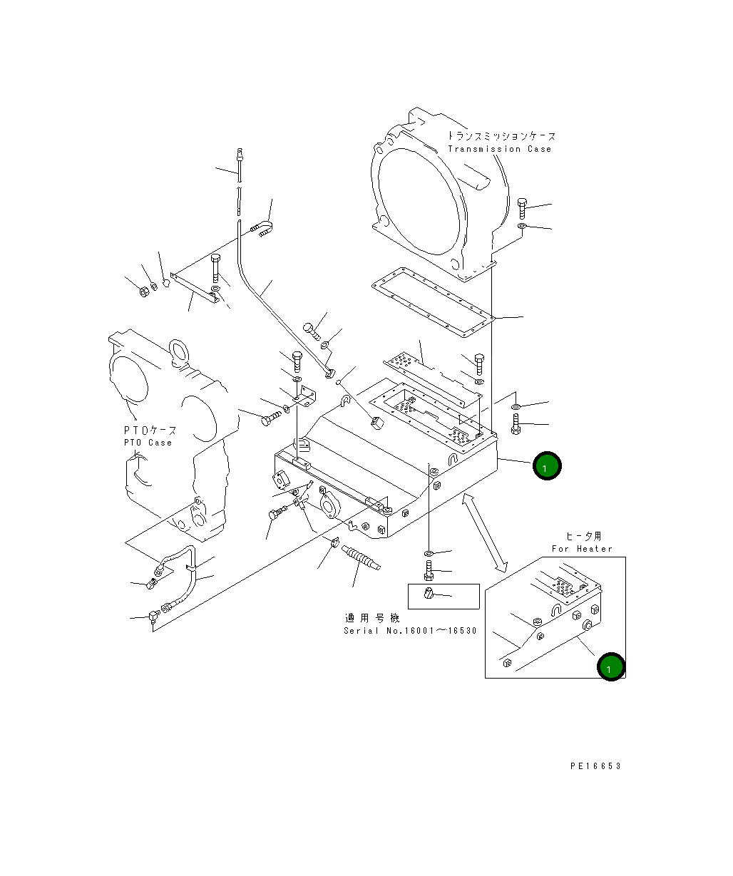 Бак 195-49-31221 Komatsu