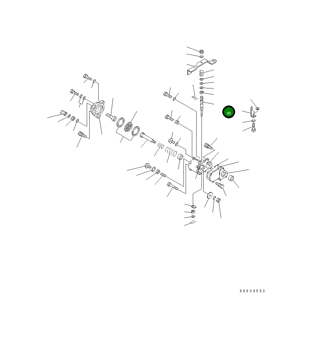 Вал DK154406-8000 Komatsu