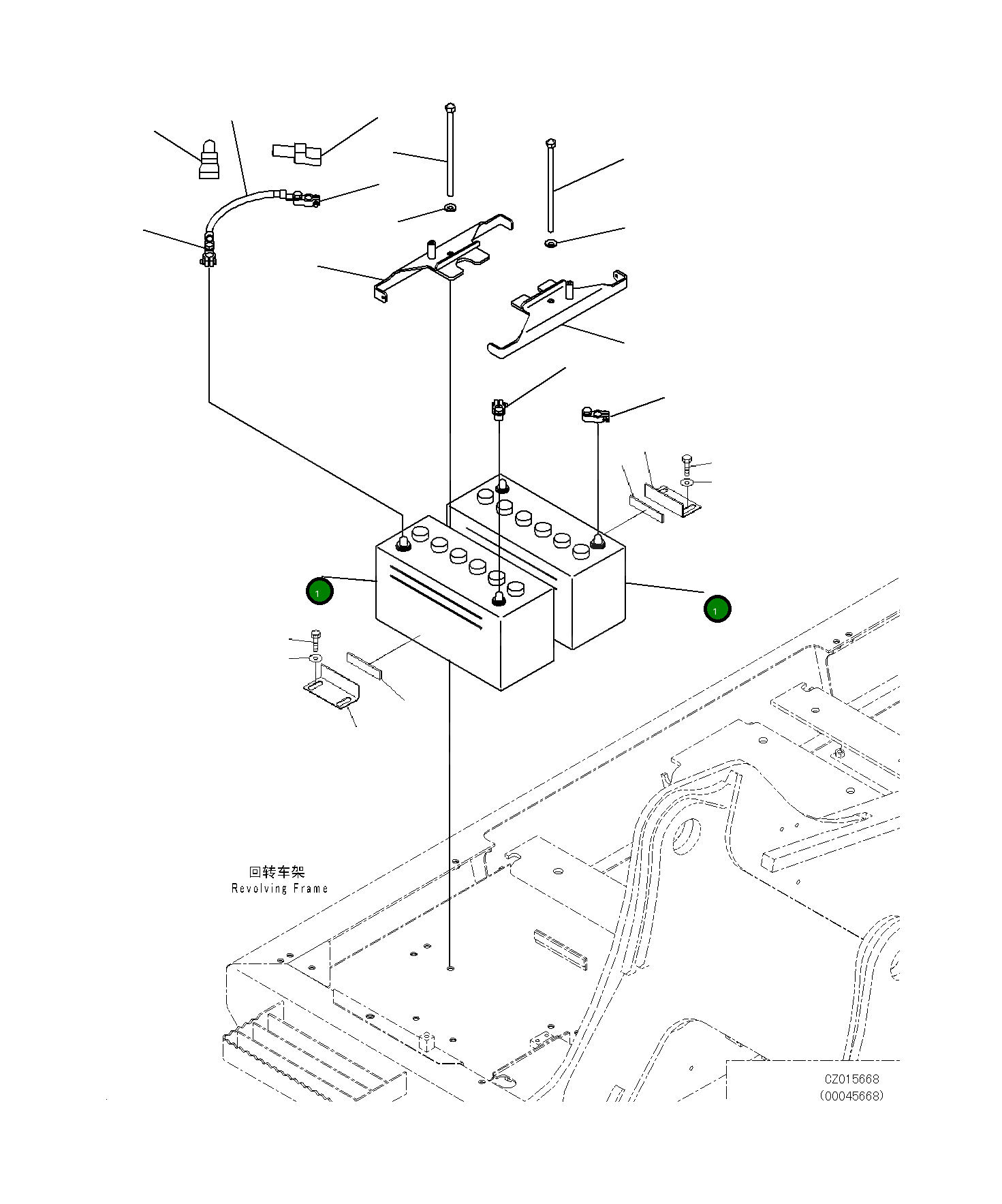 Аккумулятор WET 206-06-D1610 Komatsu