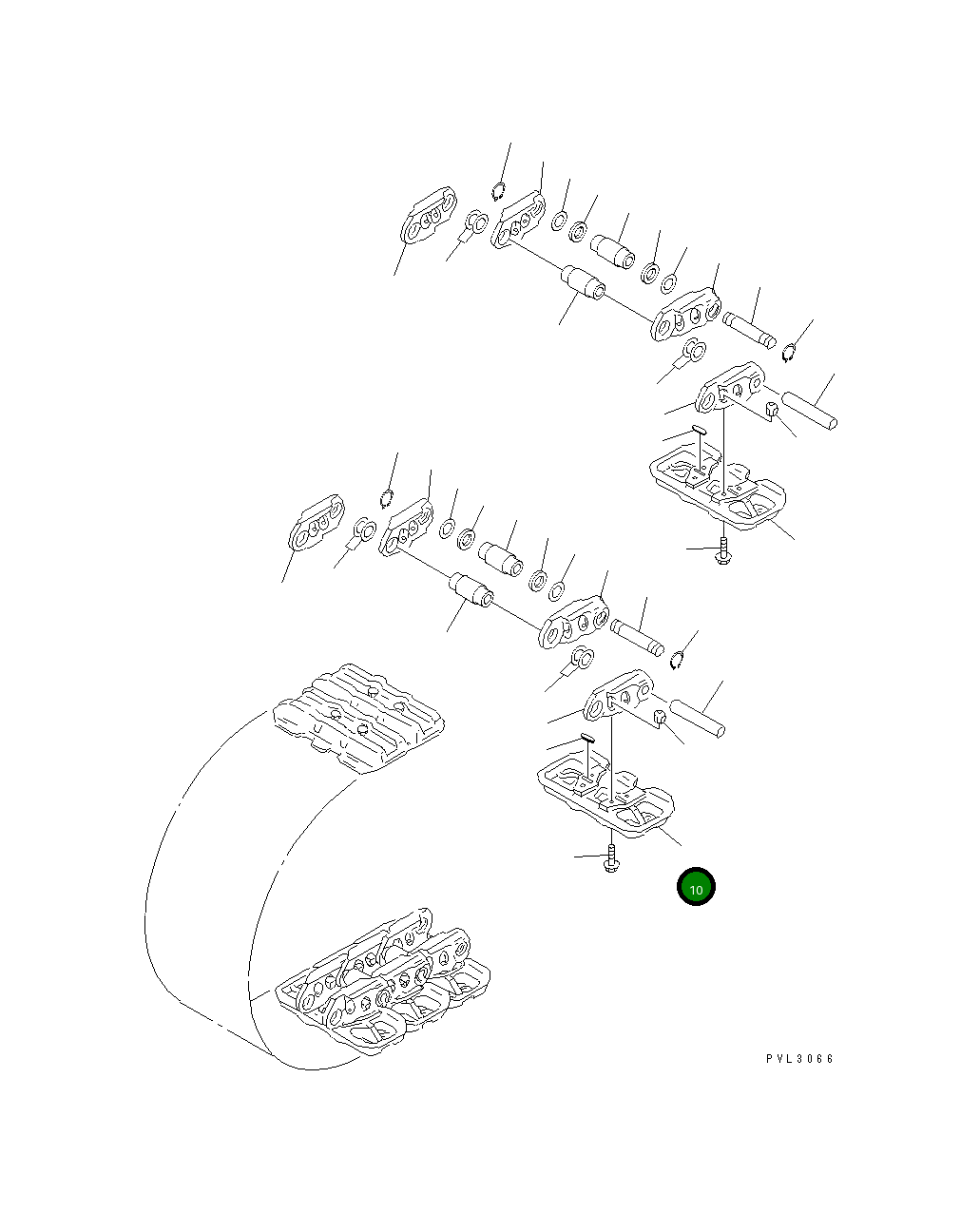 Башмак 21T-32-31110 Komatsu