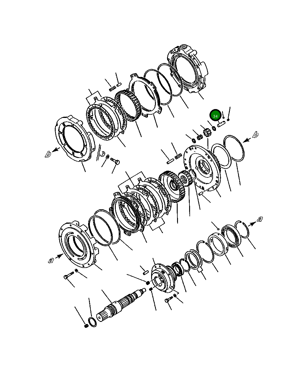 Вал 423-15-12551 Komatsu