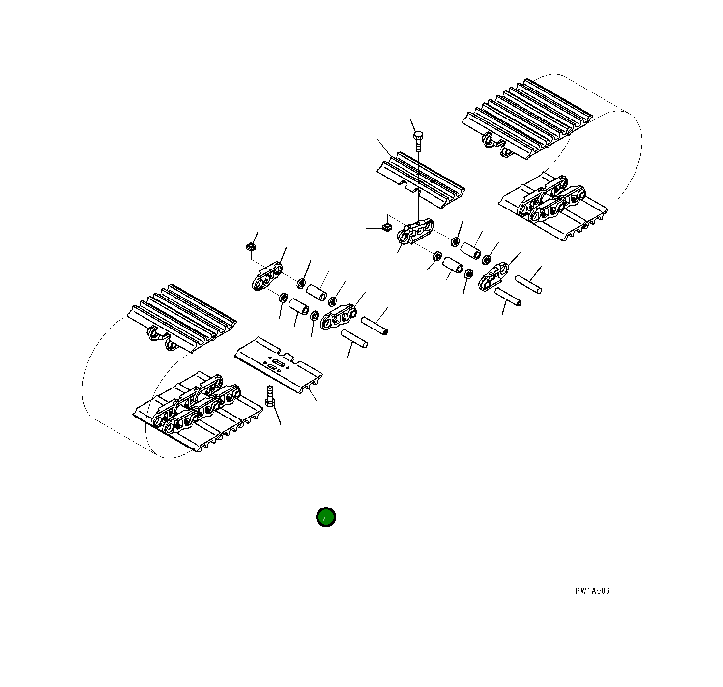 Башмак 20Y-32-61110 Komatsu