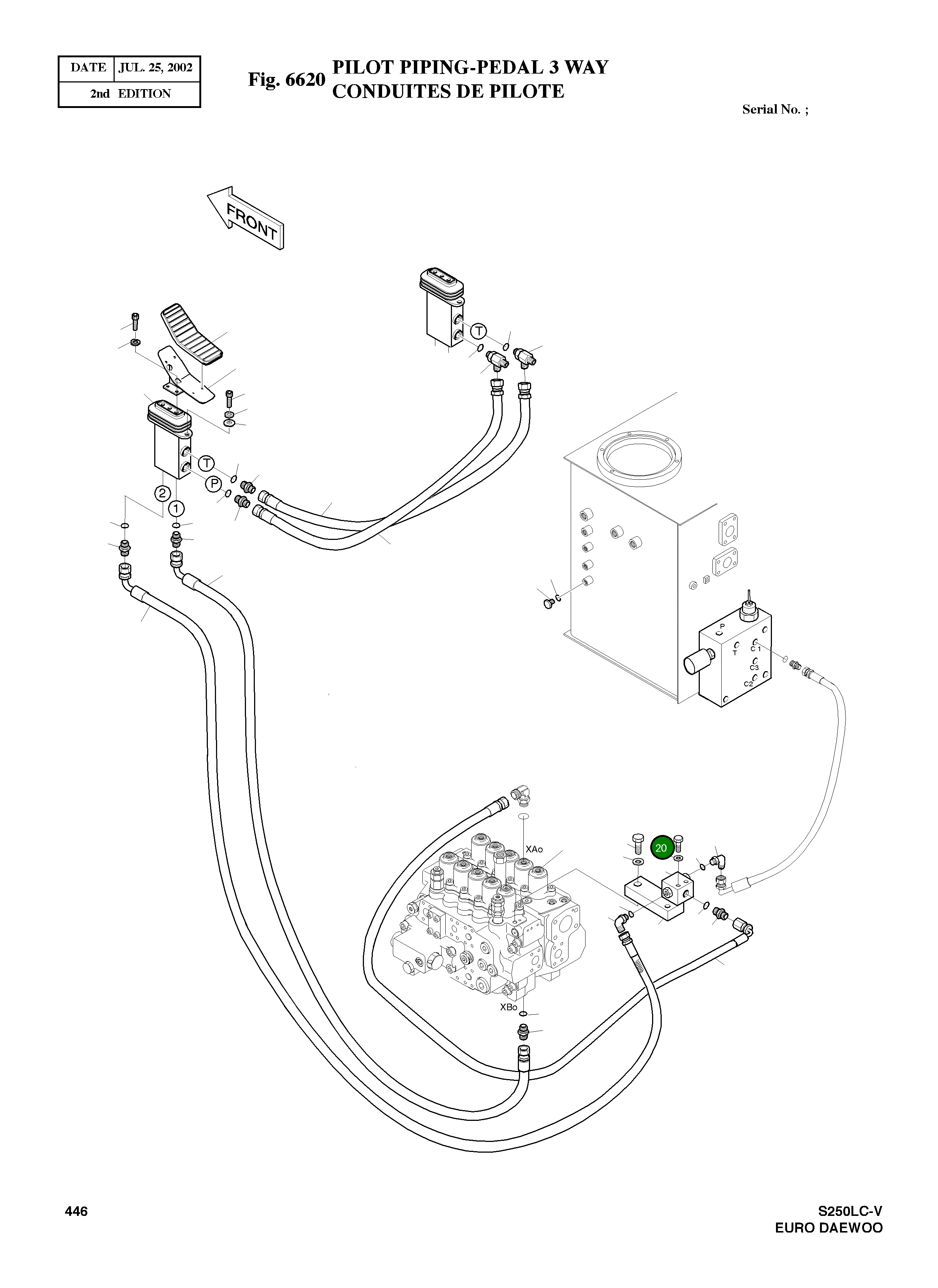 Болт M6 S0505443 Komatsu