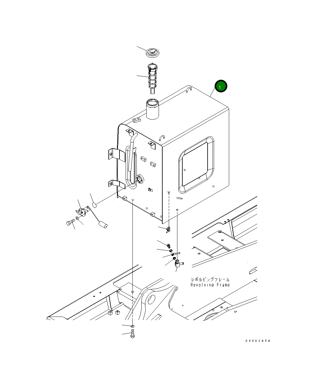 Бак 20K-04-31511 Komatsu