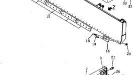 Отвал 14F-871-1111 Komatsu