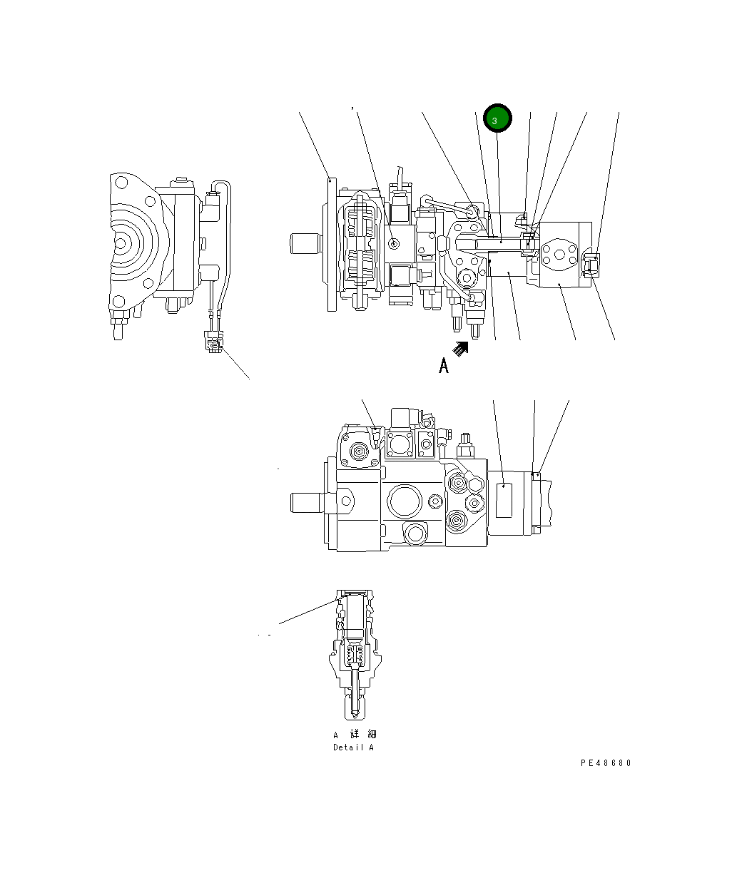Вал UC1100356208 Komatsu