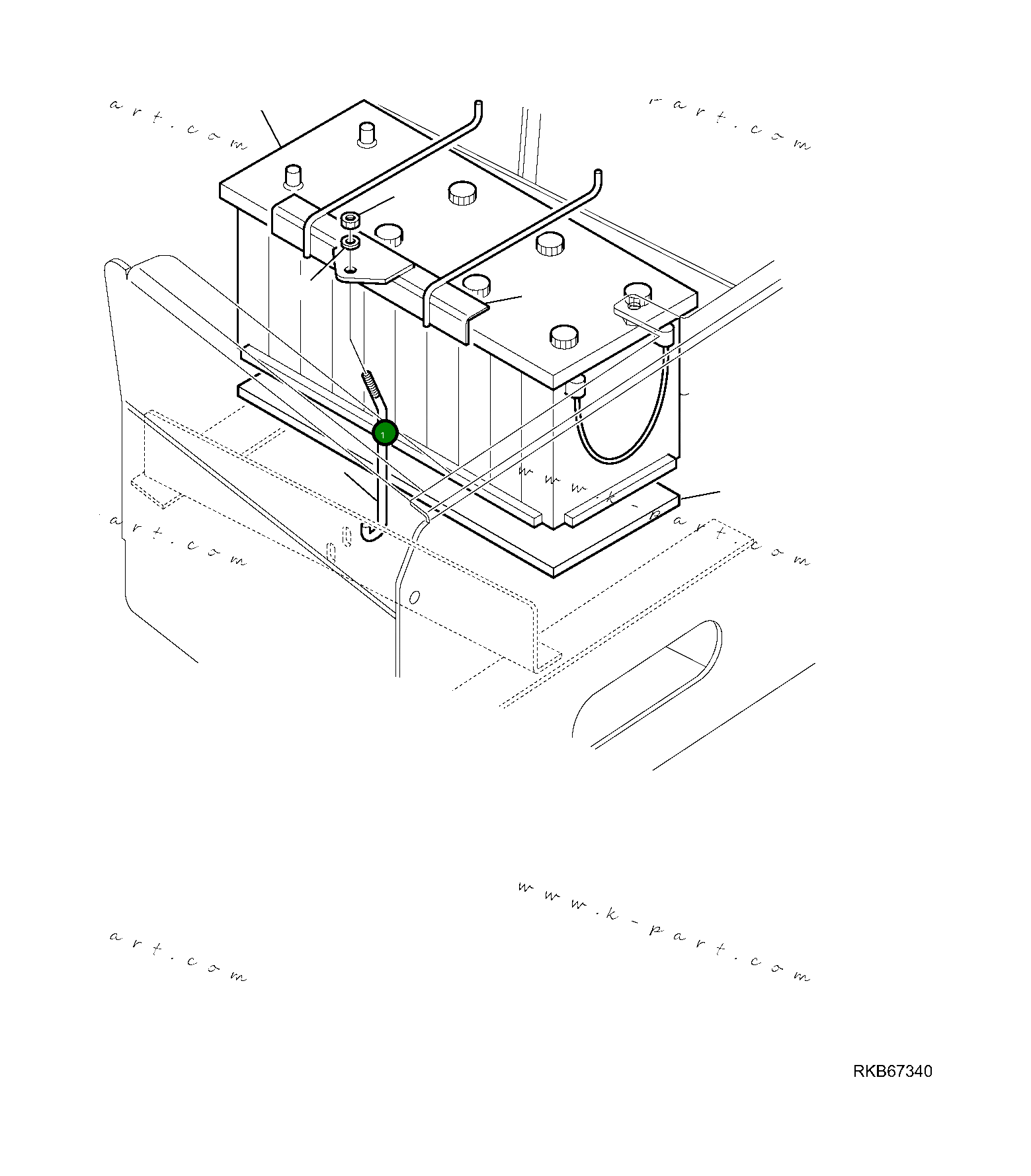 Аккумулятор, 185 AH 42N-06-12810 Komatsu