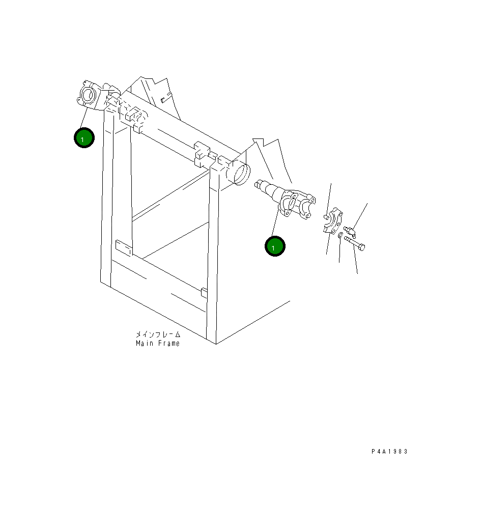 Вилка 14Y-71-13310 Komatsu