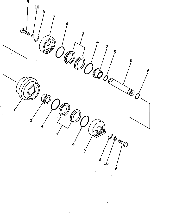 Вал 20M-30-31321 Komatsu