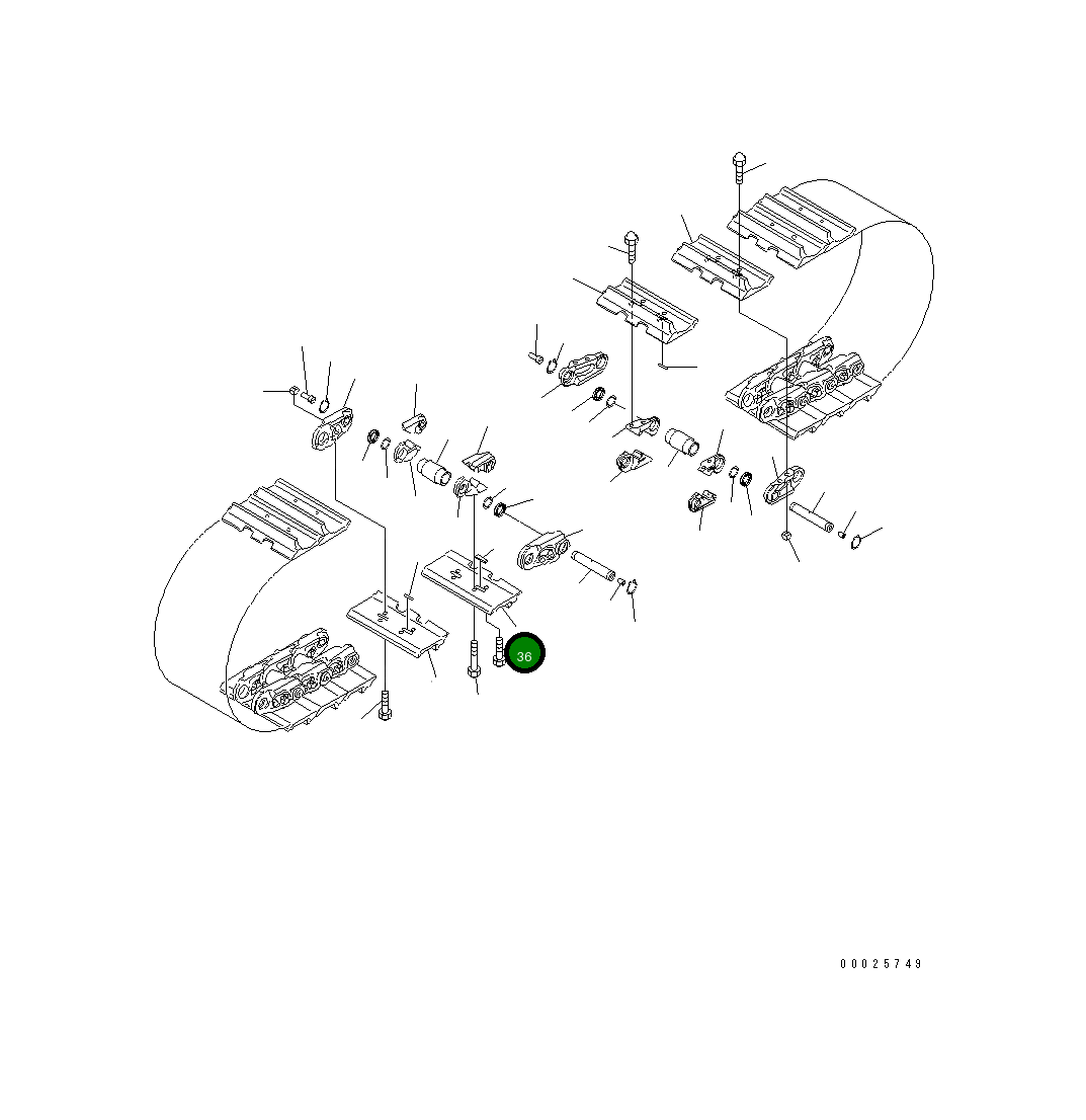 Башмак 19M-32-11481 Komatsu