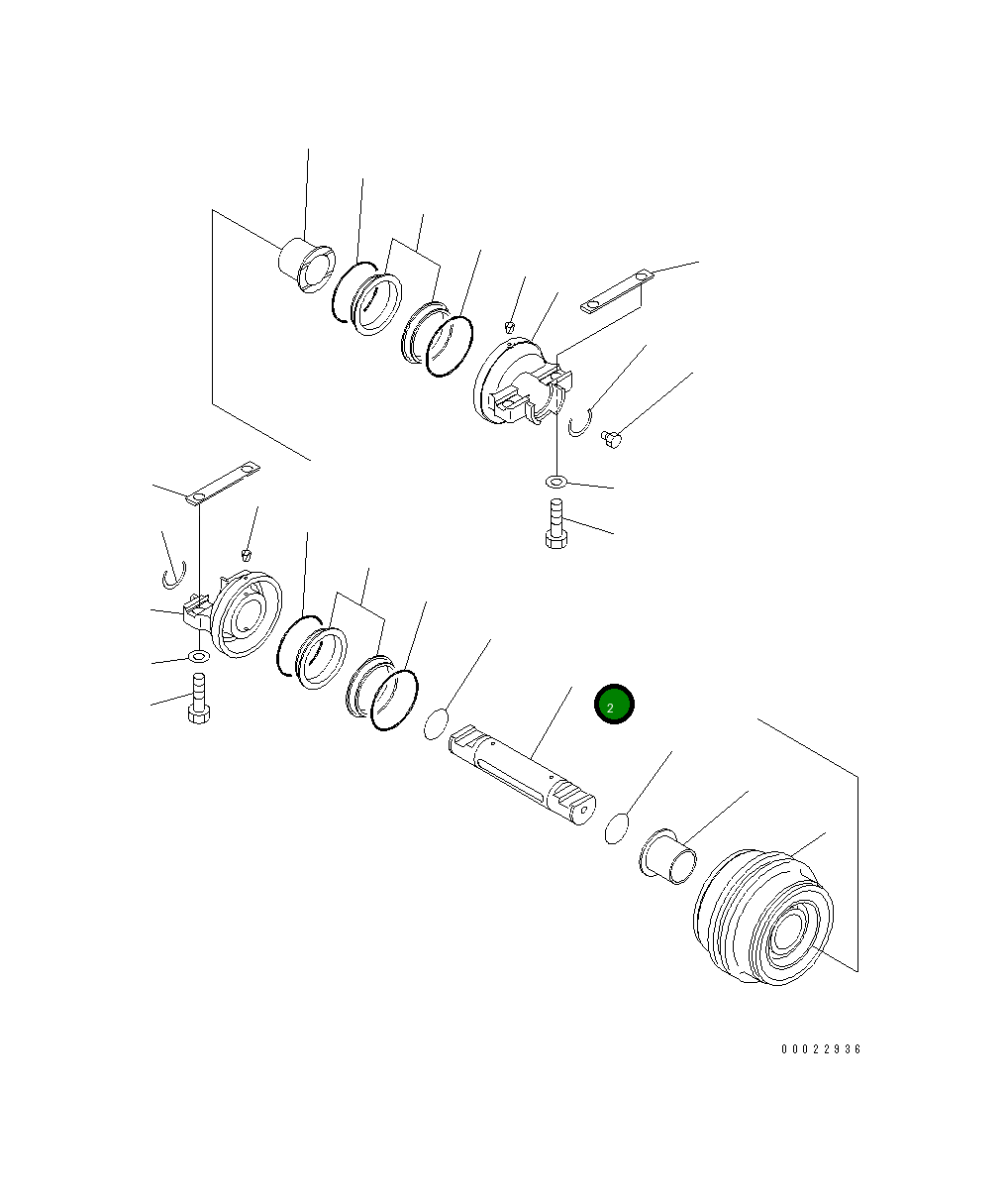 Вал 13S-30-12420 Komatsu
