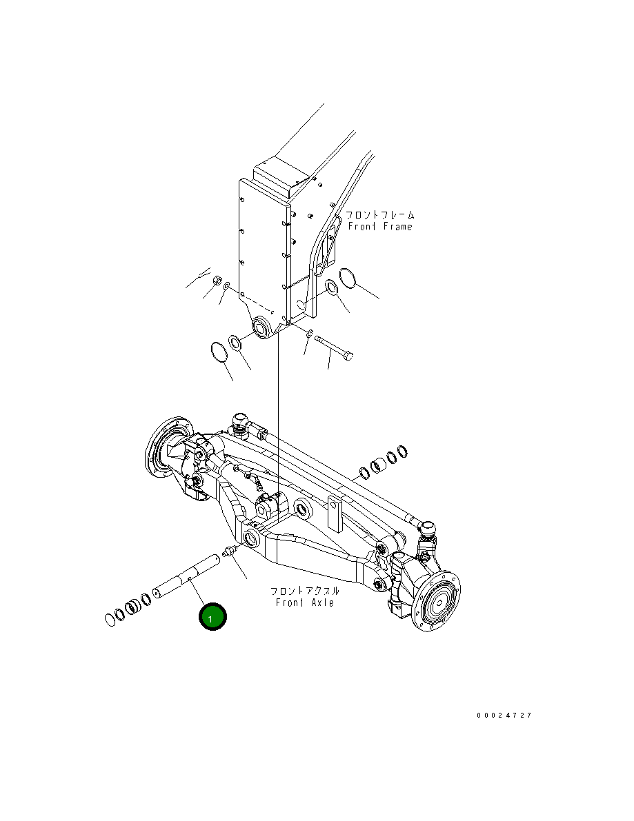Вал 23C-27-51450 Komatsu
