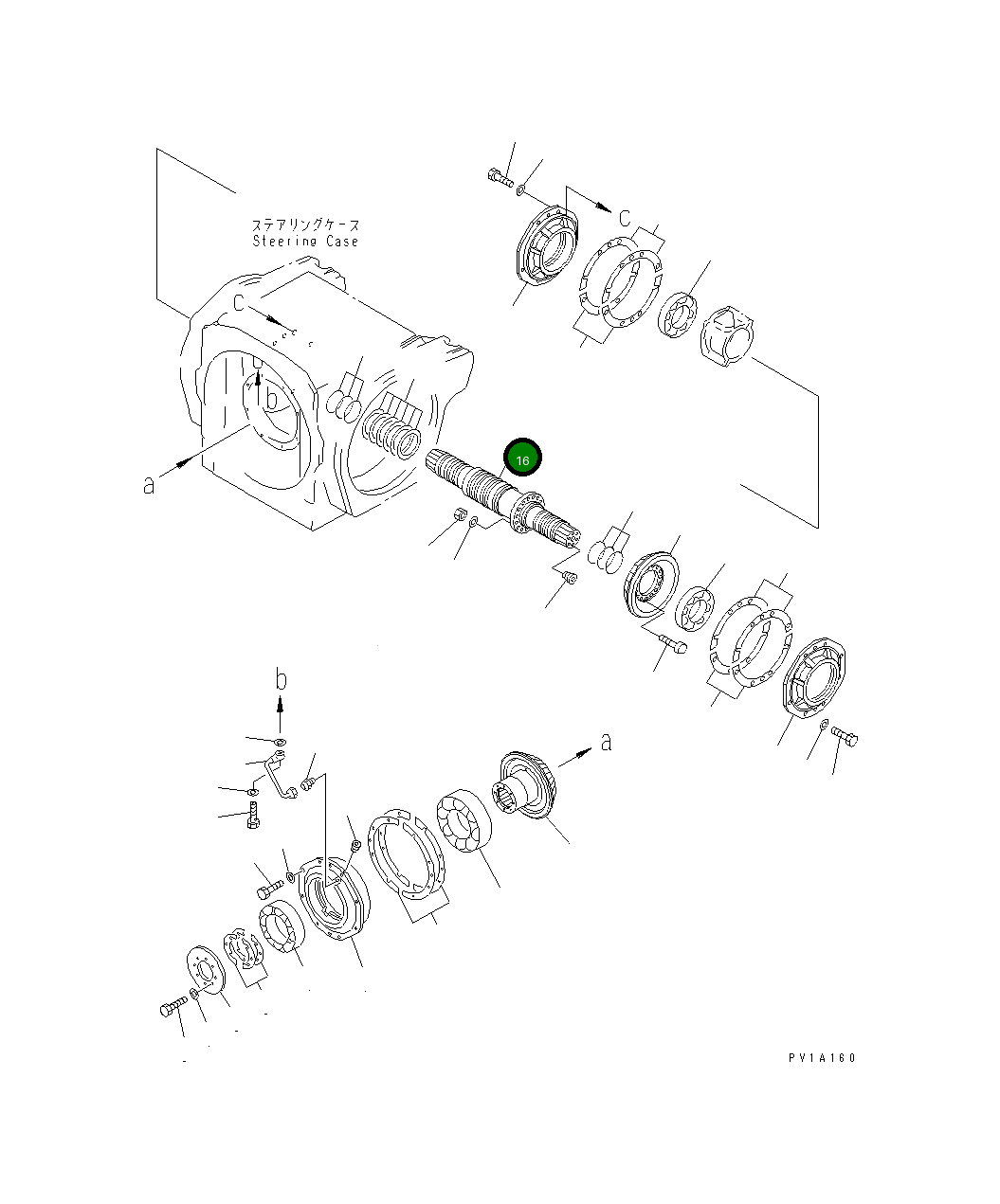 Вал 19M-22-11574 Komatsu