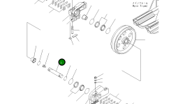 Вал 11Y-30-18121 Komatsu