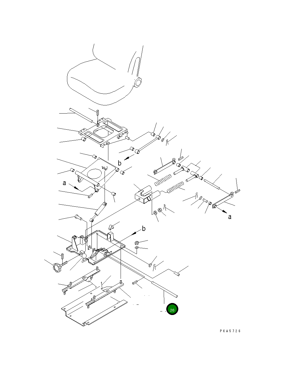 Вал 120-57-31820 Komatsu