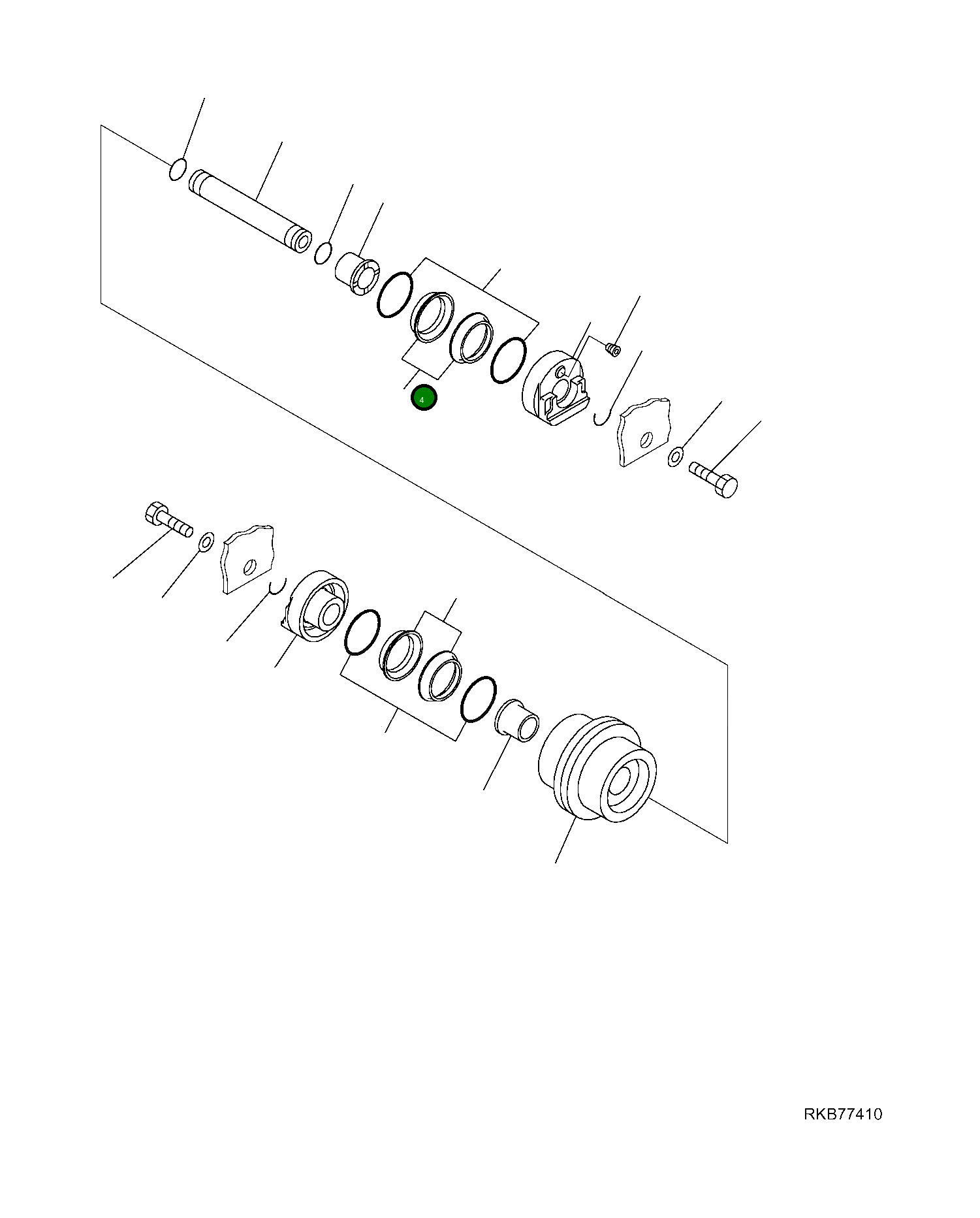 Вал 22L-09-R1U40 Komatsu