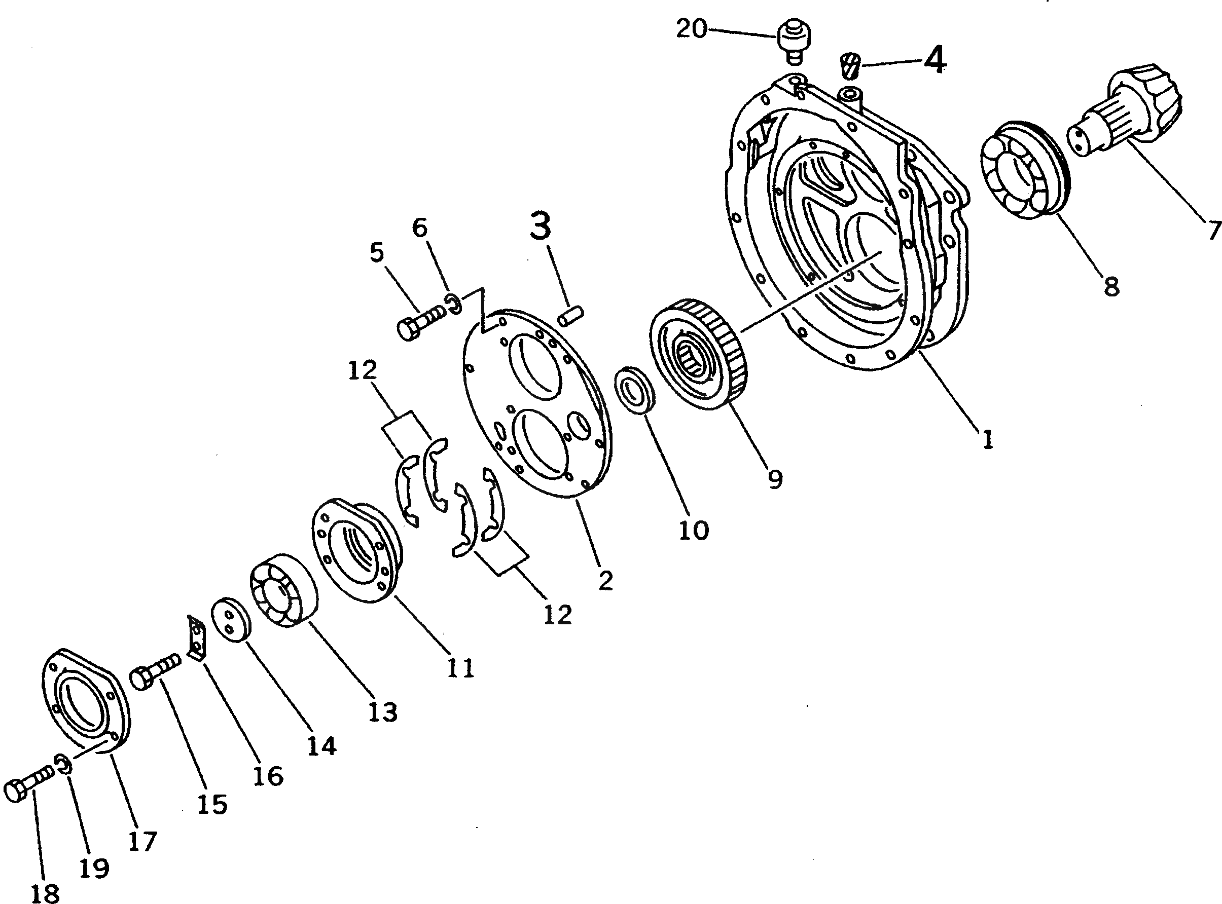 Вал 113-15-23241 Komatsu