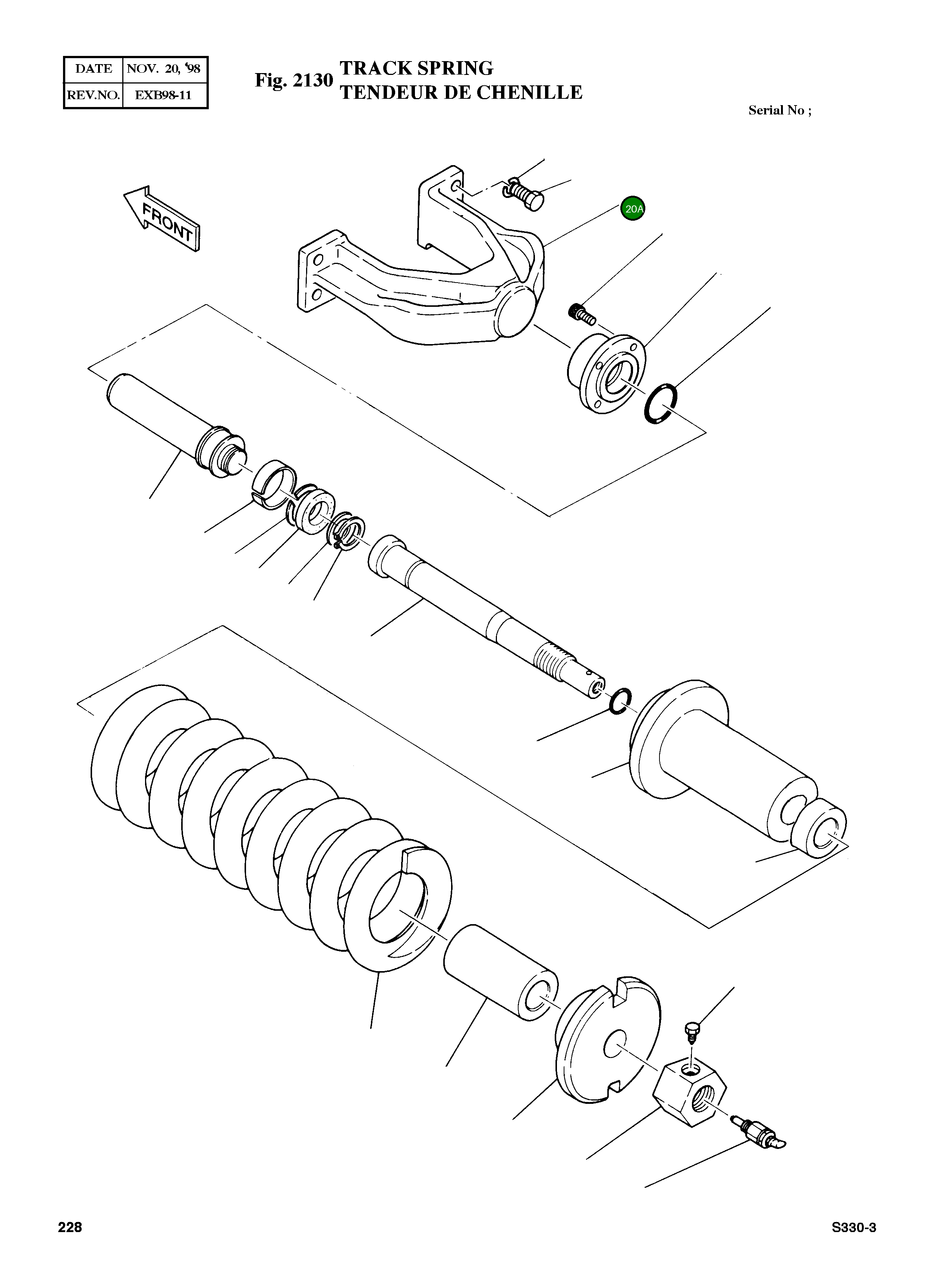 Вилка 2157-1013A Komatsu