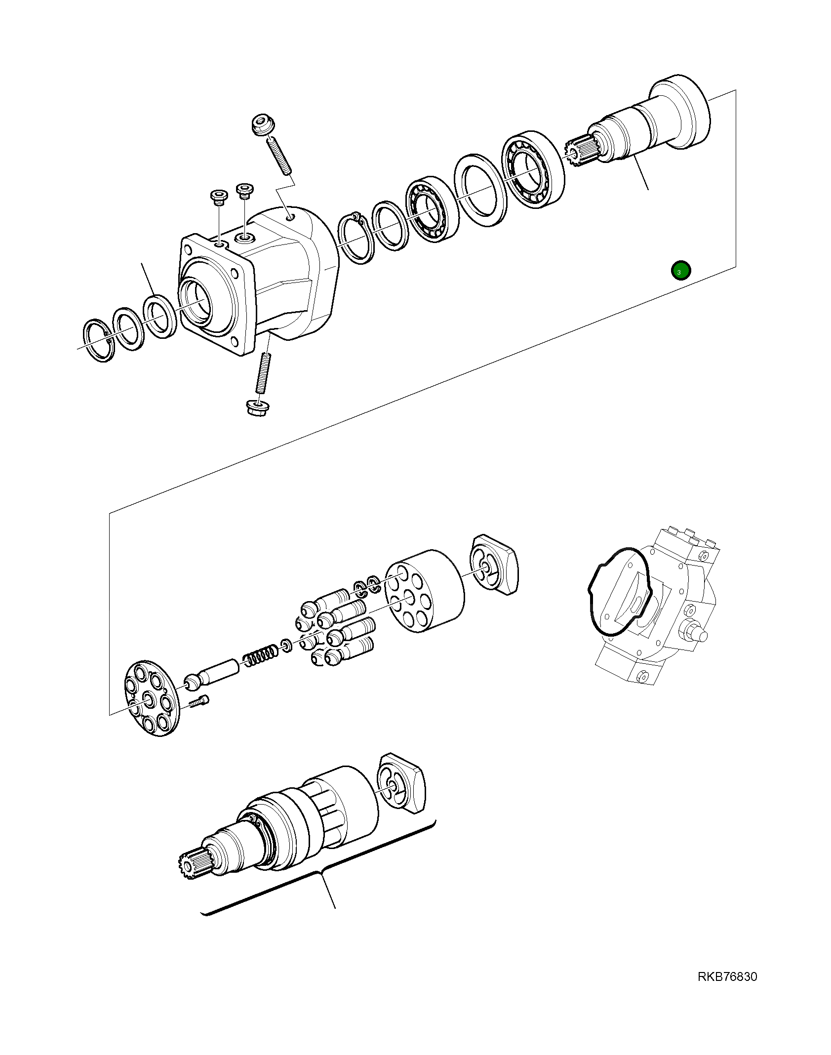 Вал RER909921496 Komatsu
