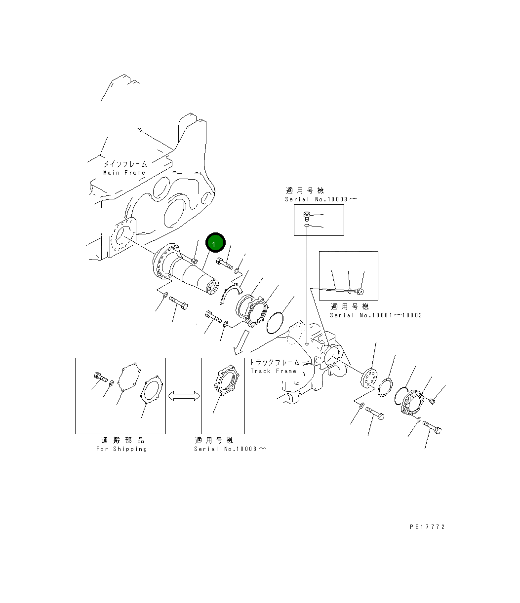 Вал 19M-31-11111 Komatsu