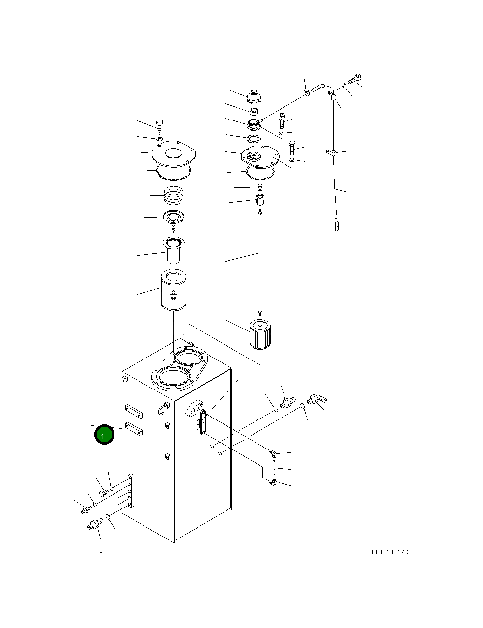 Бак 22U-60-81510 Komatsu