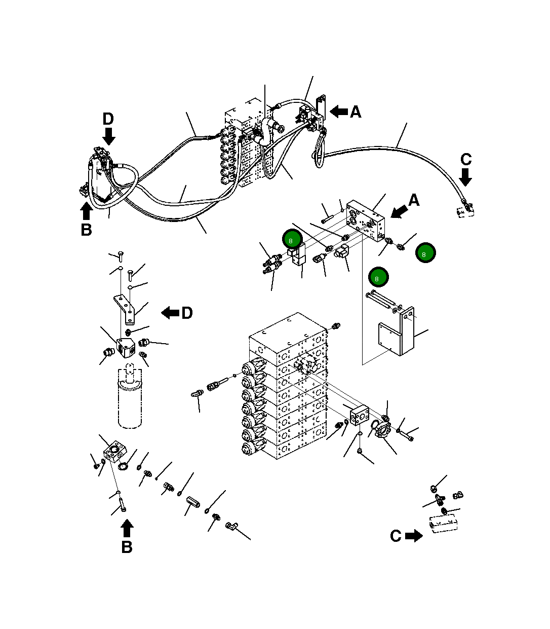 Адаптер FZ5008619 Komatsu
