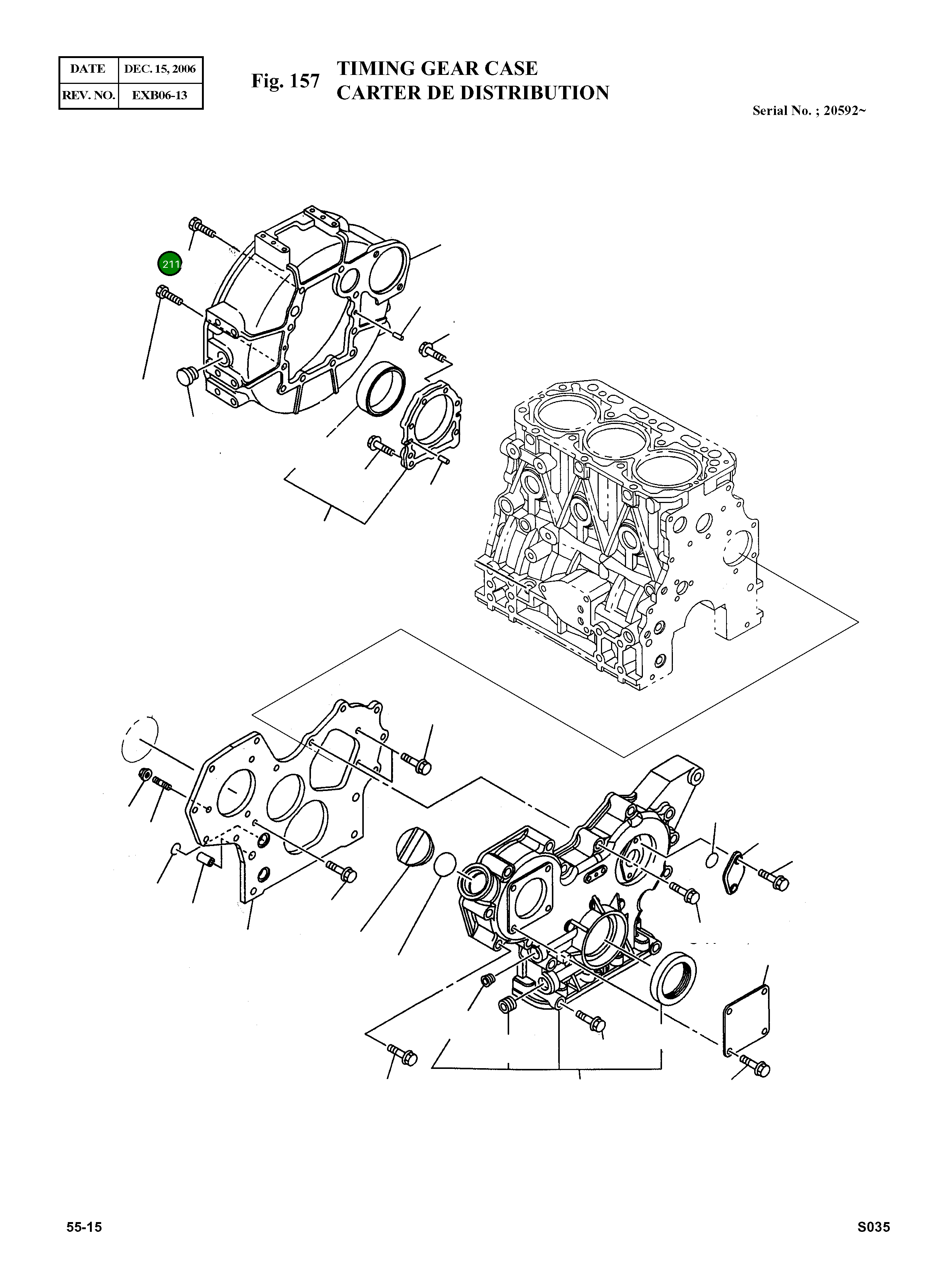 Болт M10X25 586400-3340 Komatsu