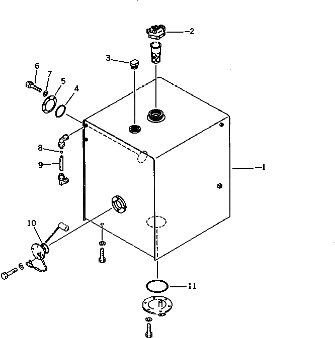 Бак 209-04-51210 Komatsu