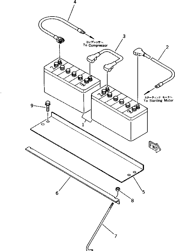 Аккумулятор M710170755010 Komatsu