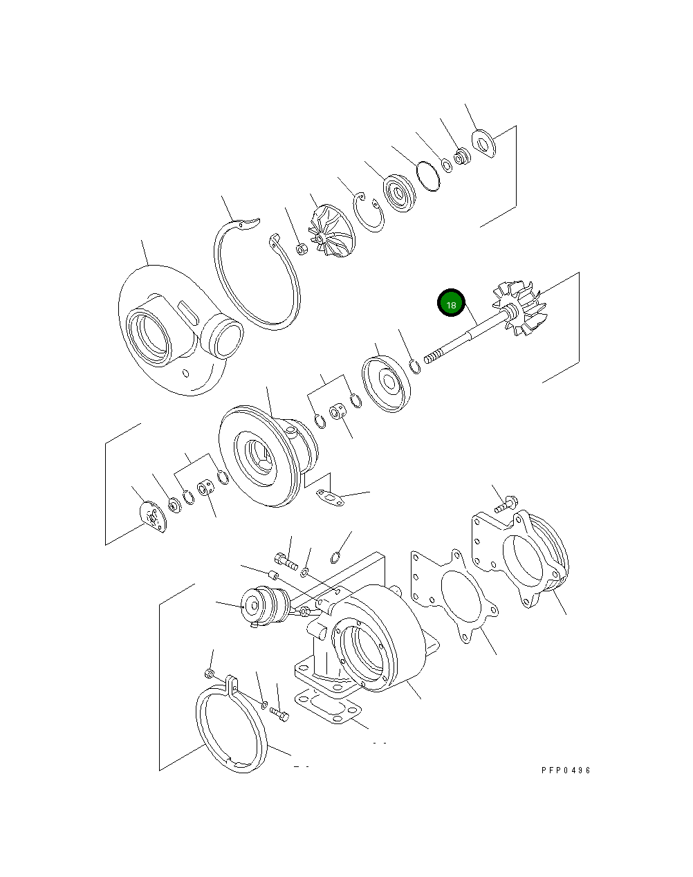 Вал 6733-81-8280 Komatsu