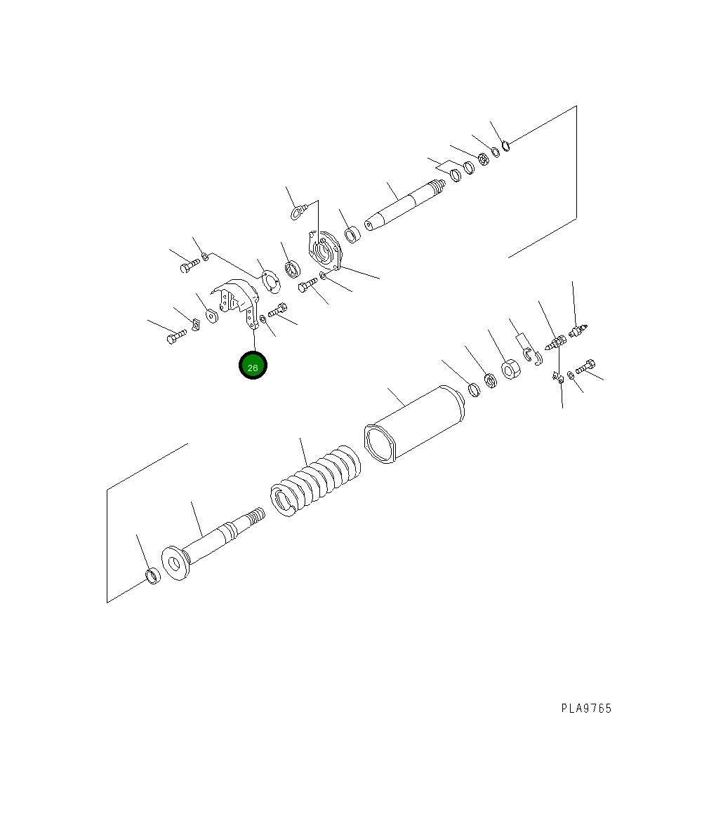 Вилка 14X-30-13124 Komatsu
