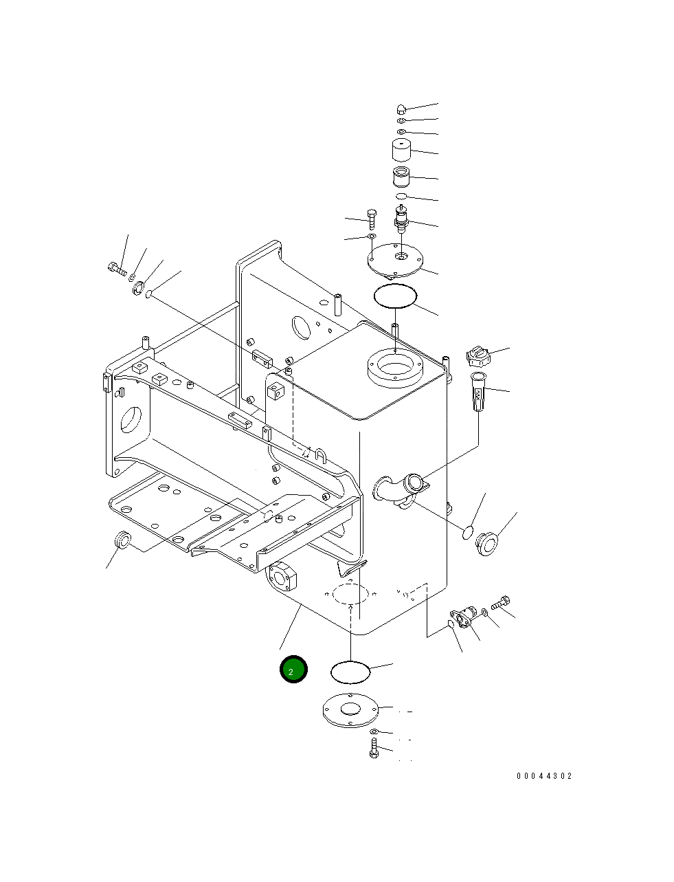 Бак 569-88-88411 Komatsu