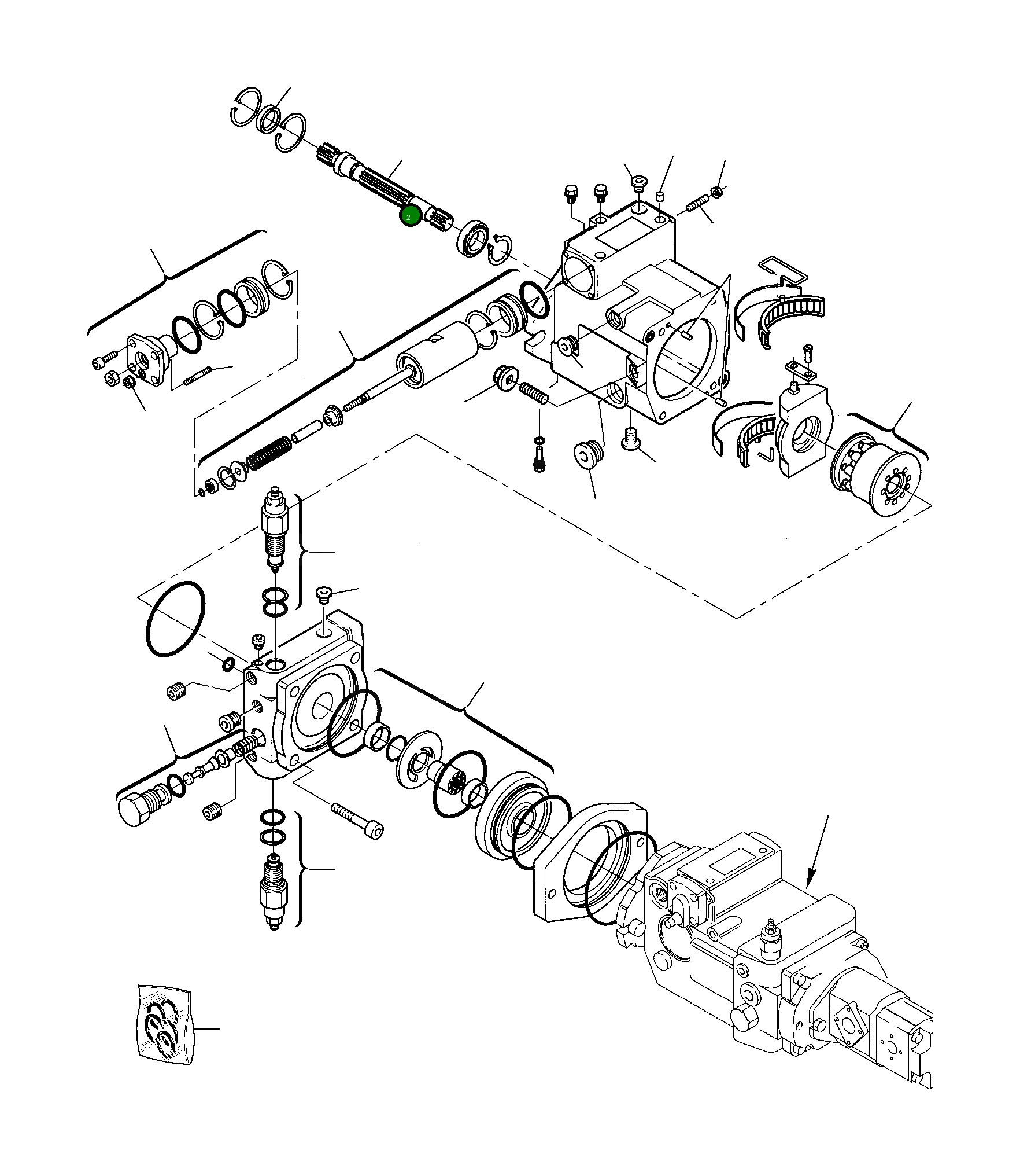 Вал 840225303 Komatsu