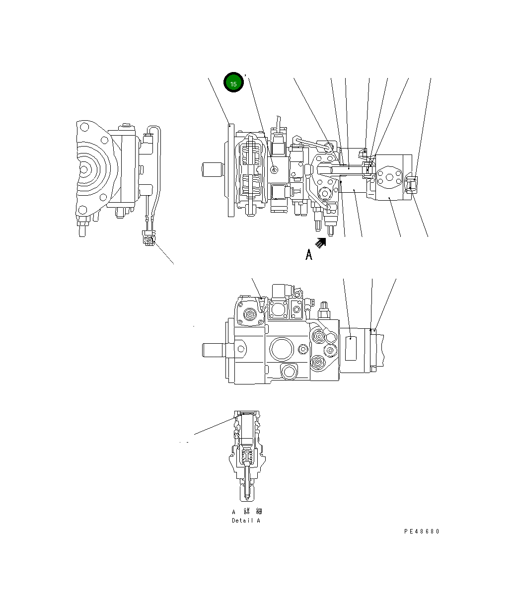 Адаптер UC1100310871 Komatsu
