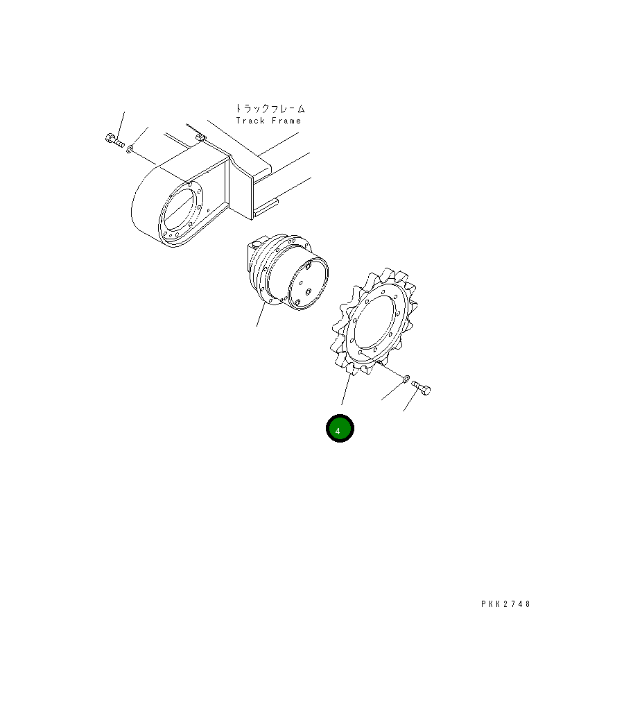 Ведущая звезда 10S-27-21110 Komatsu
