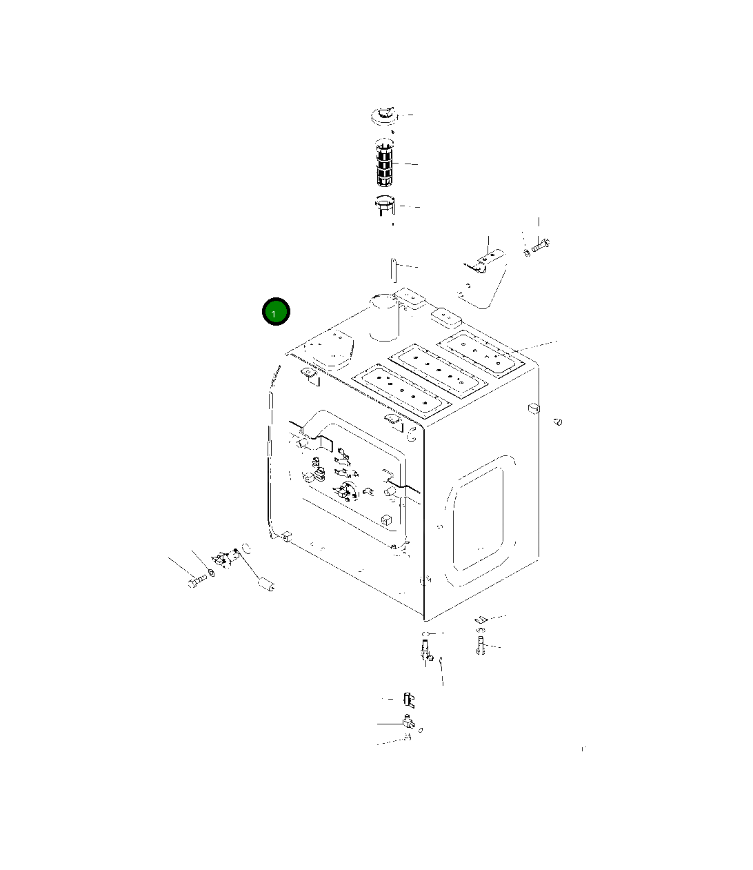 Бак 2A6-04-11111 Komatsu