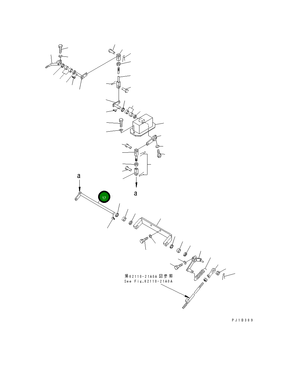 Вал 176-43-41411 Komatsu