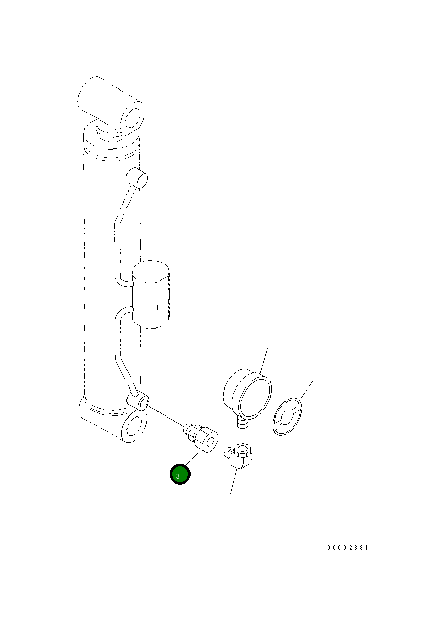 Адаптер MH22511-03330 Komatsu