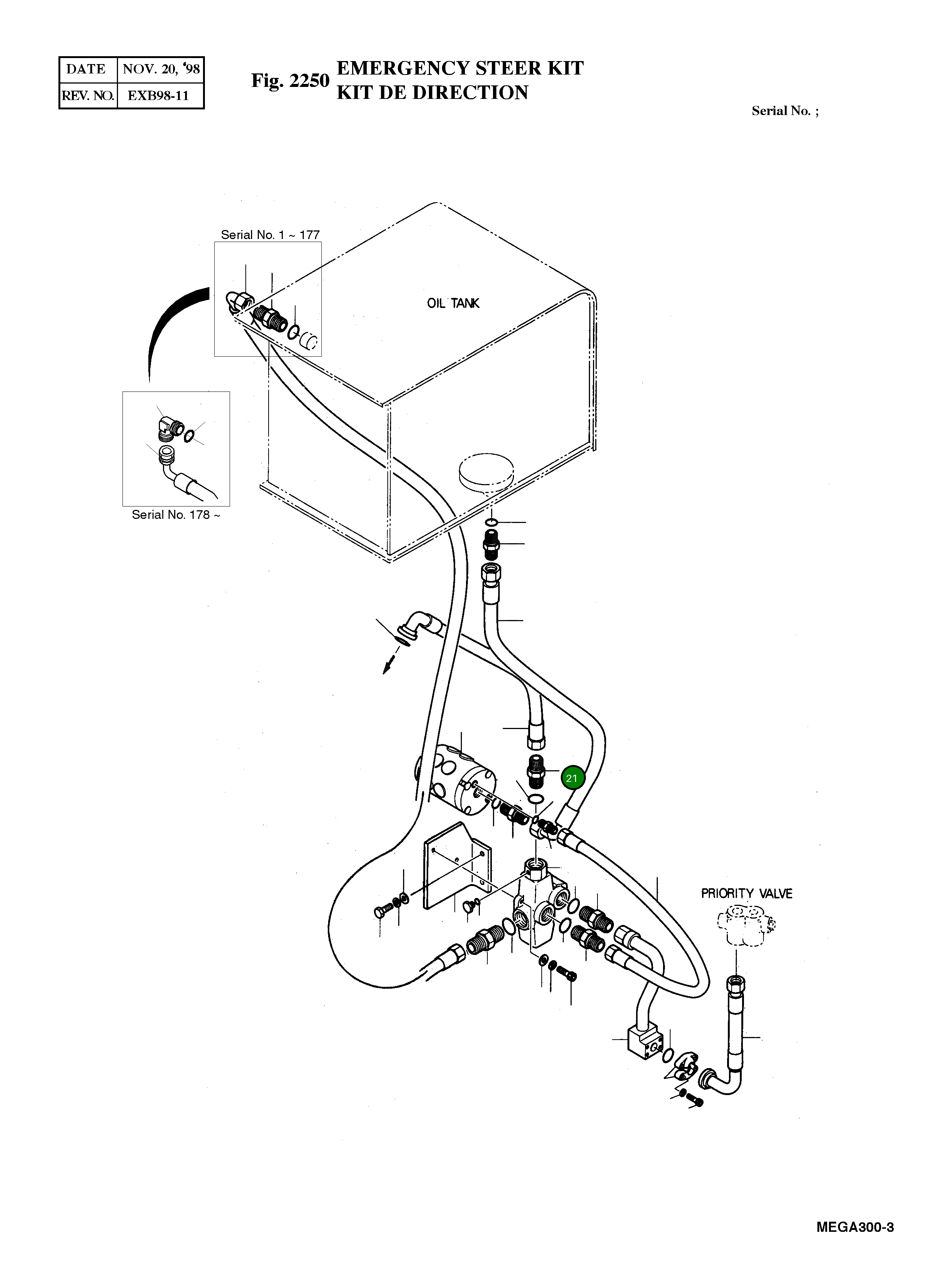 Адаптер M42X2.0-PF1 4181-2532A Komatsu