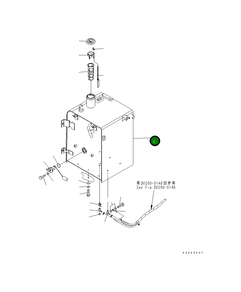 Бак 21K-04-72170 Komatsu