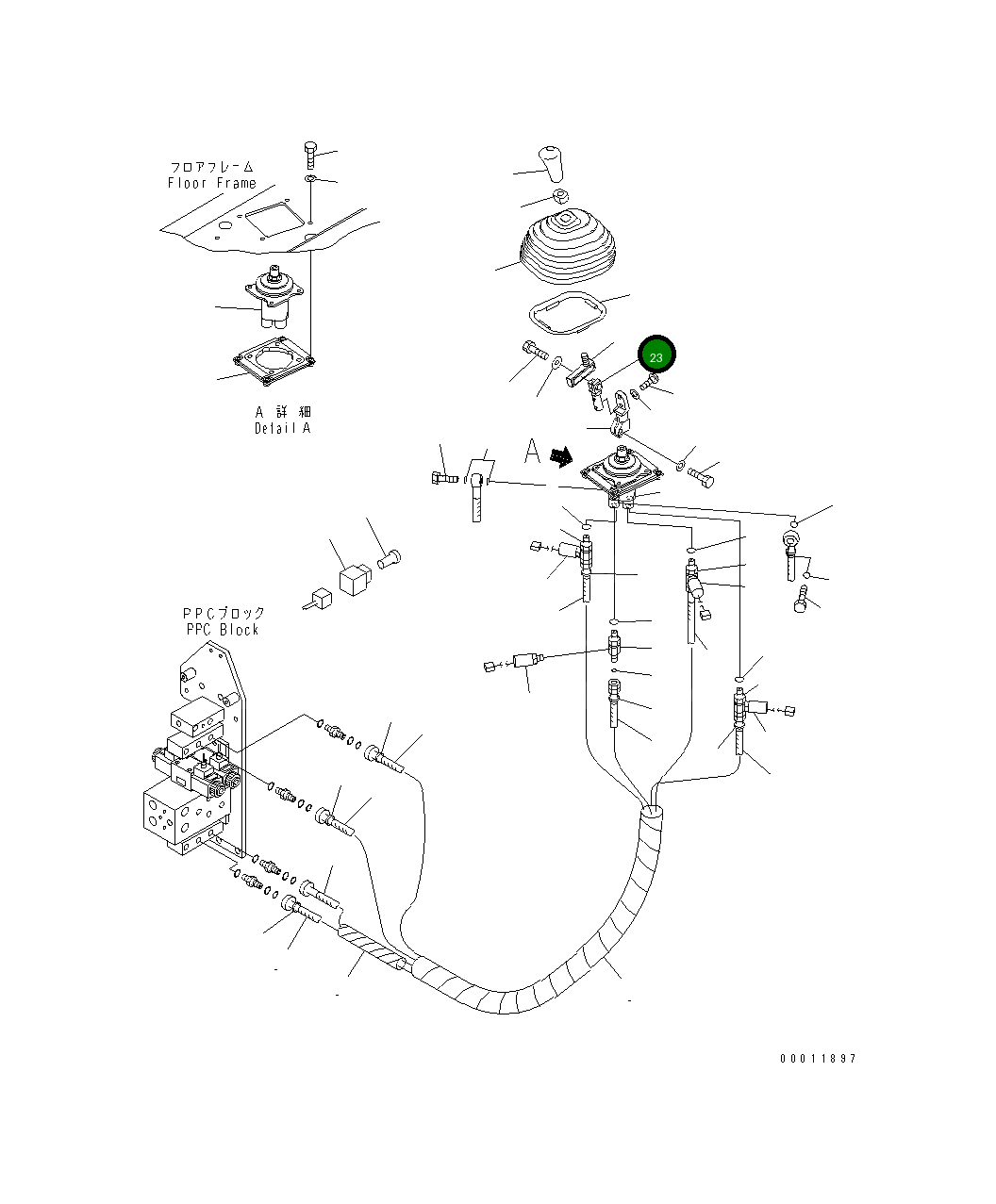 Вал 195-43-67121 Komatsu