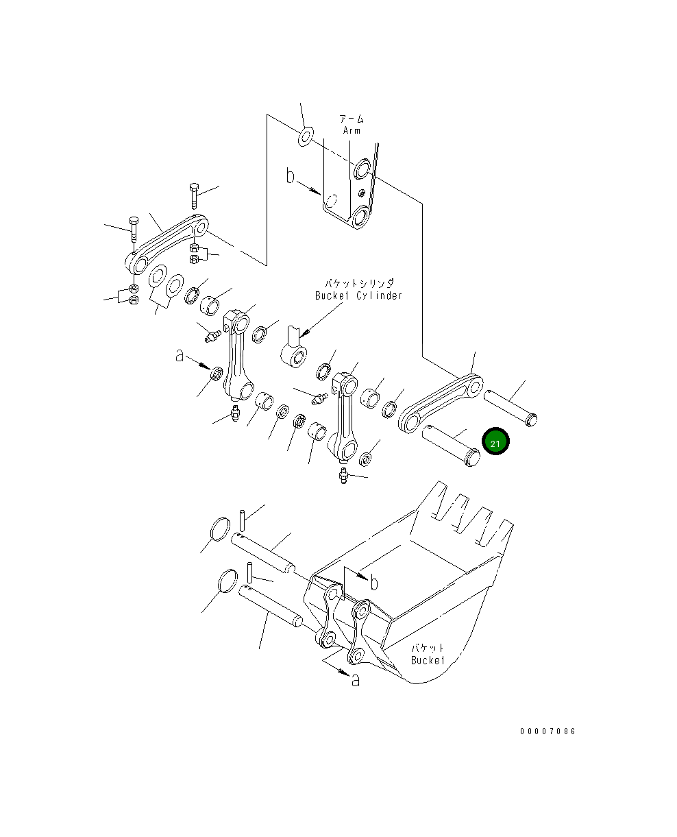 Вал 201-70-64220 Komatsu