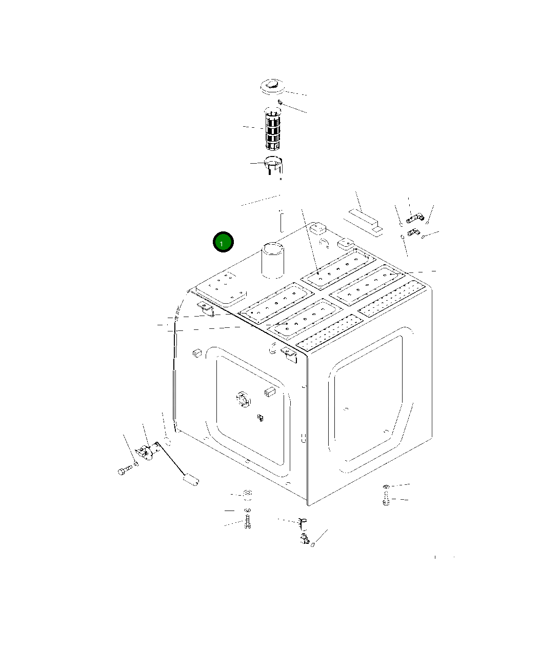Бак 208-04-21111 Komatsu