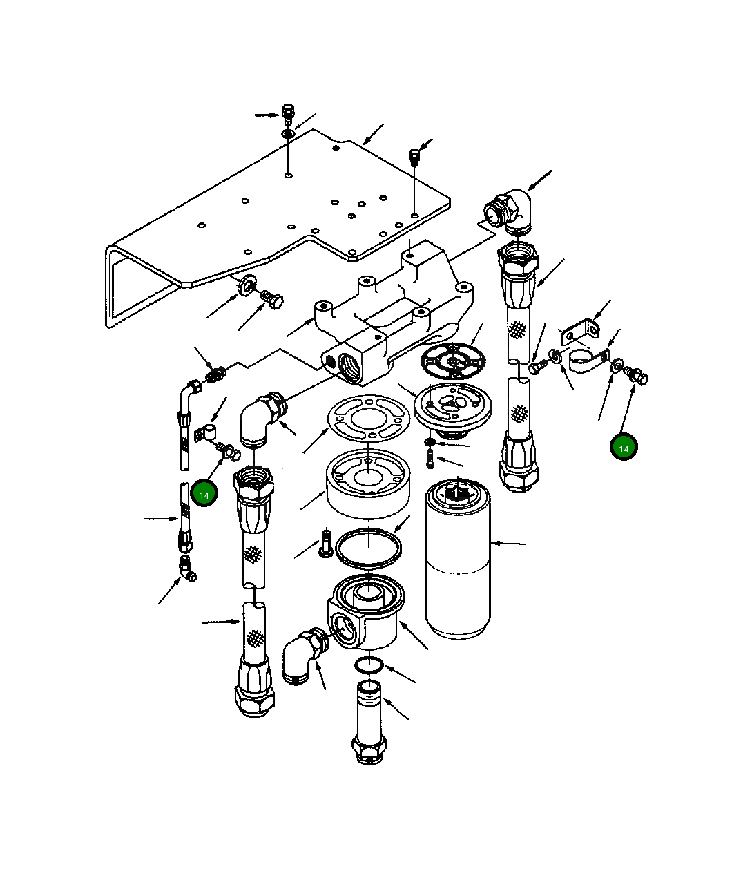 Болт (7/16 - 20x1 3/8 INCH) 1239 155 H1 Komatsu