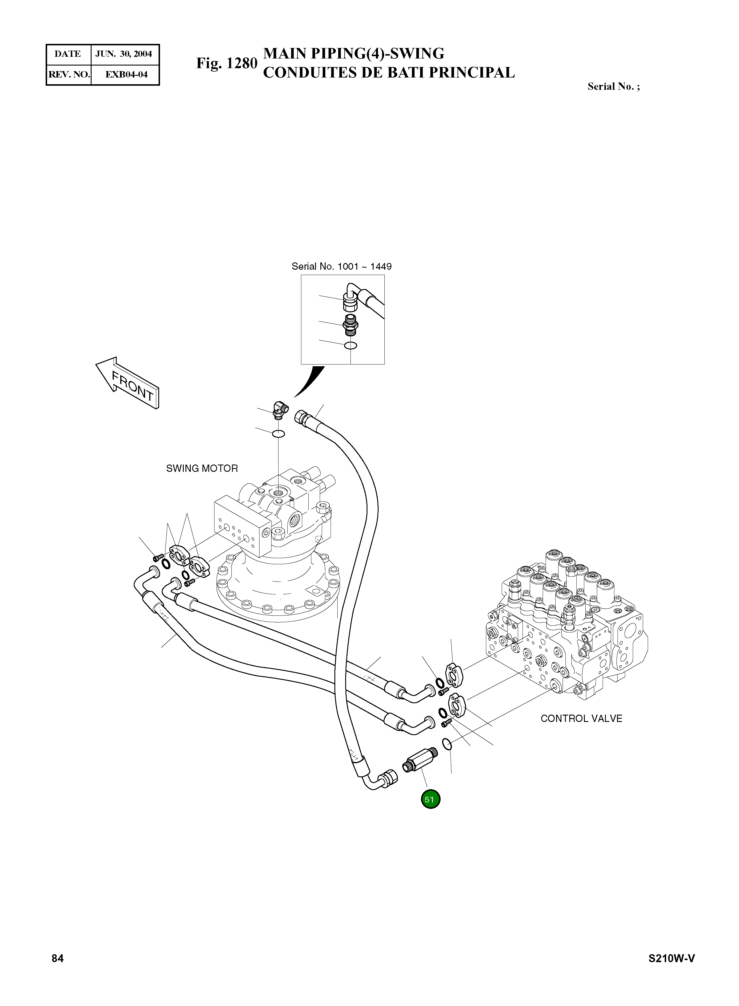 Адаптер PFO1-PF1 2181-1126D97 Komatsu