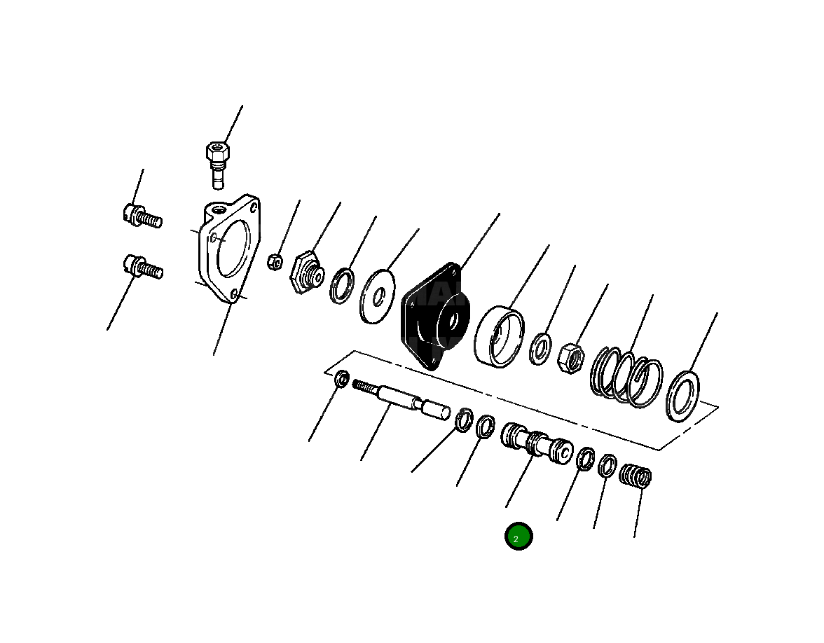 Барабан управления воздух–топливо 1239 459 H1 Komatsu