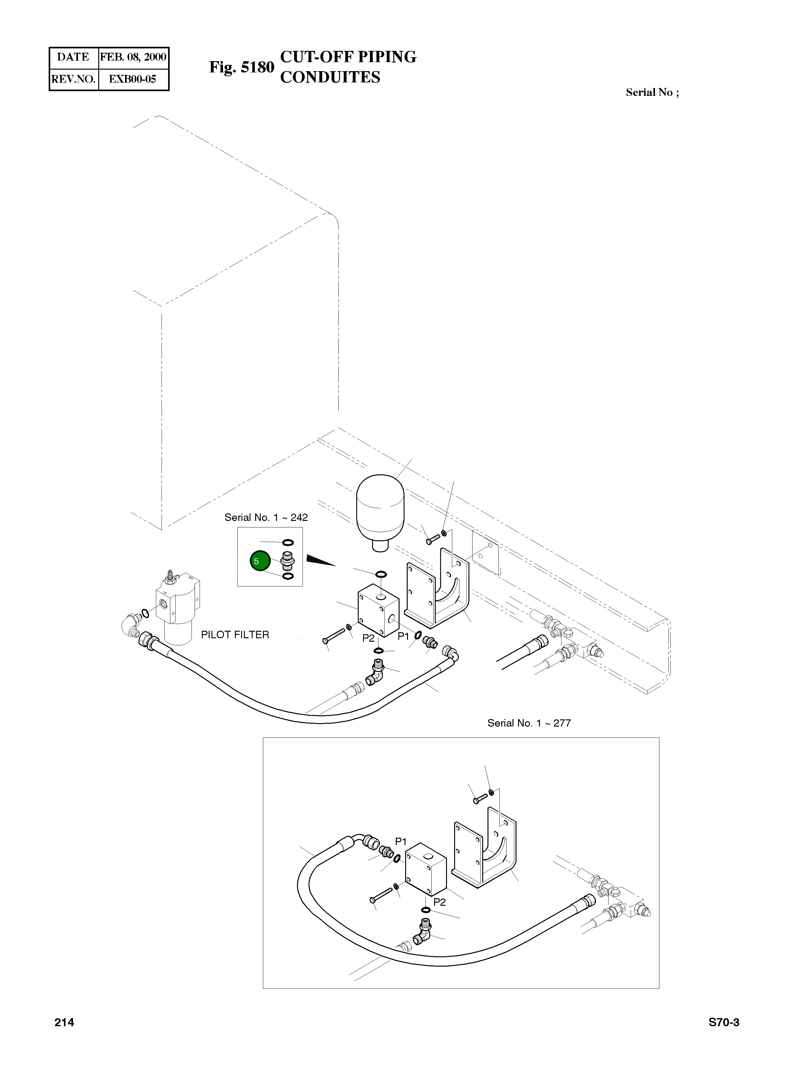 Адаптер 2-PF1/2 2181-1938D9 Komatsu