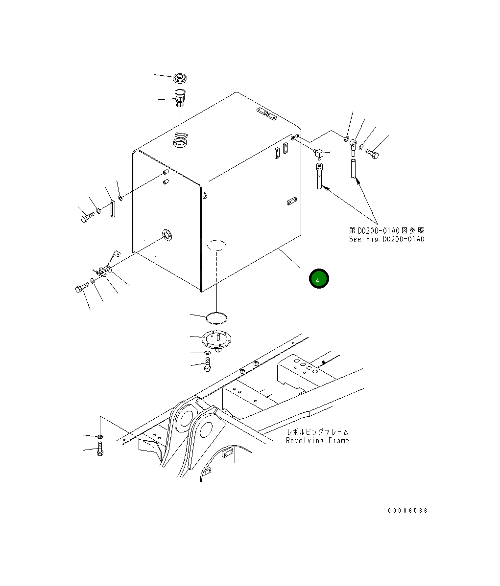 Бак 209-04-78220 Komatsu