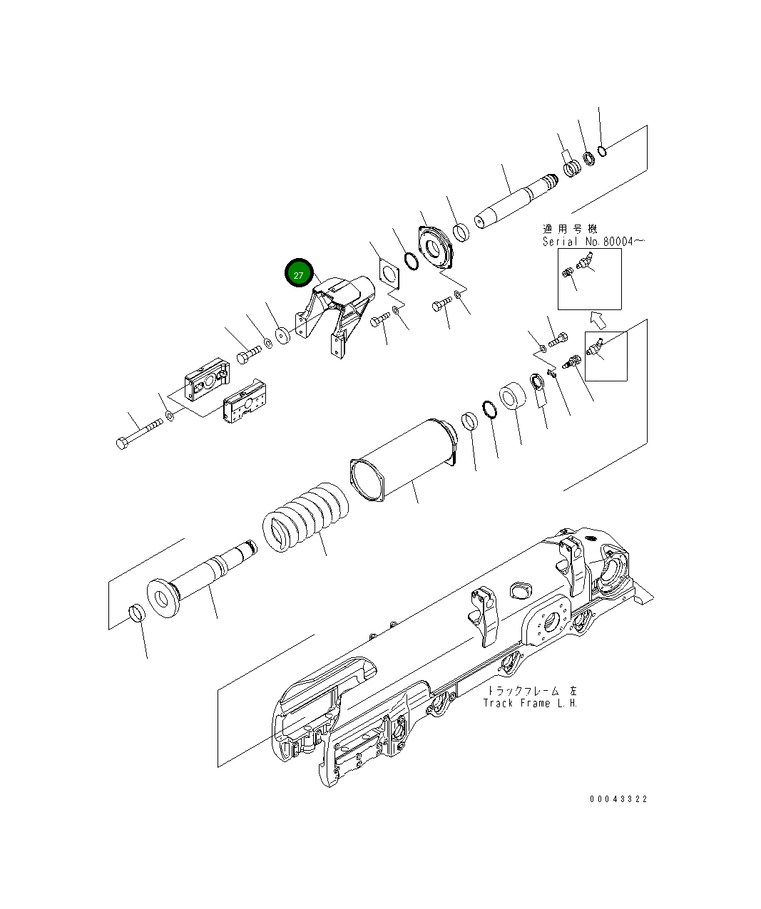 Вилка 17A-30-44191 Komatsu