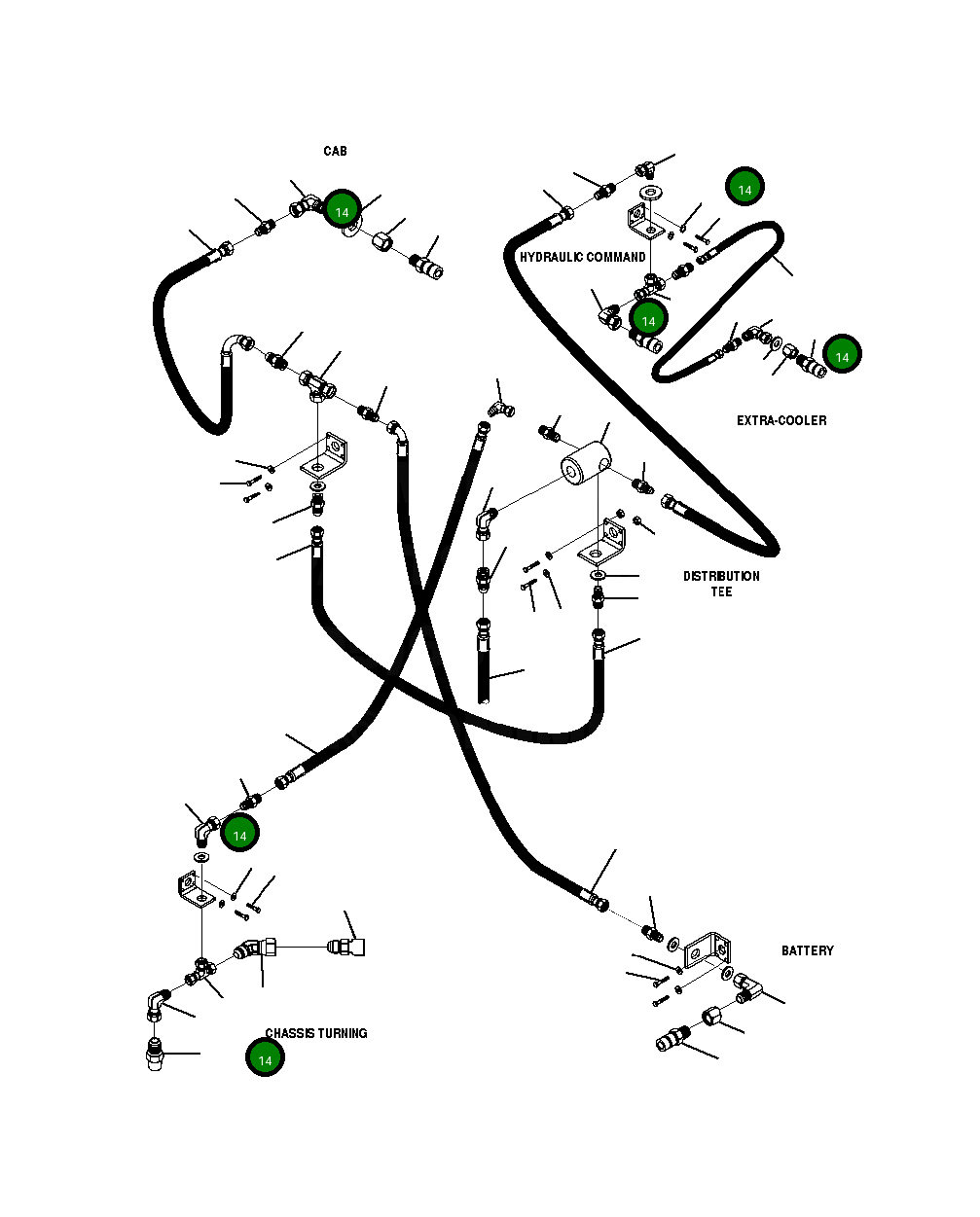 Адаптер 20Y-969-B190 Komatsu
